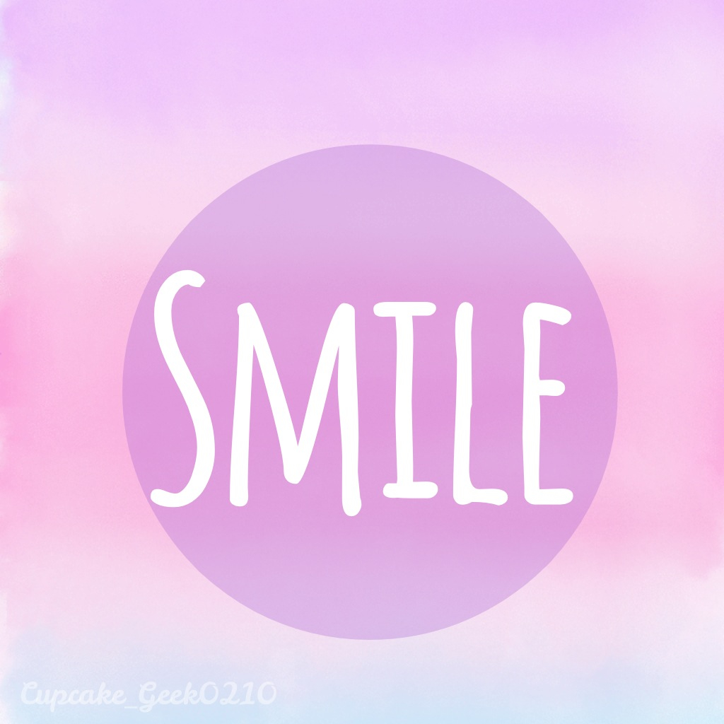 Cute Girly Hipster Ombre Pink Purple Smile Wallpaper