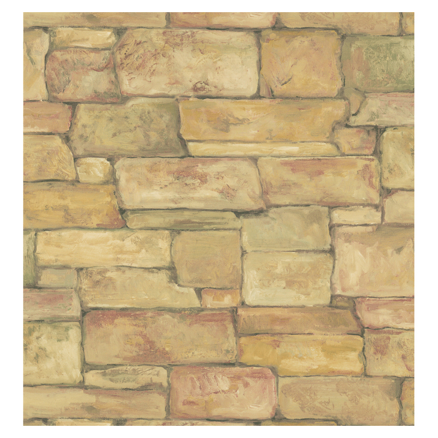 Free download Shop Brewster Wallcovering Painted Stone Wall Wallpaper