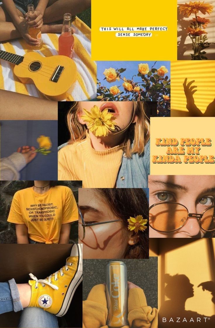 Wallpaper Yellow Aesthetic