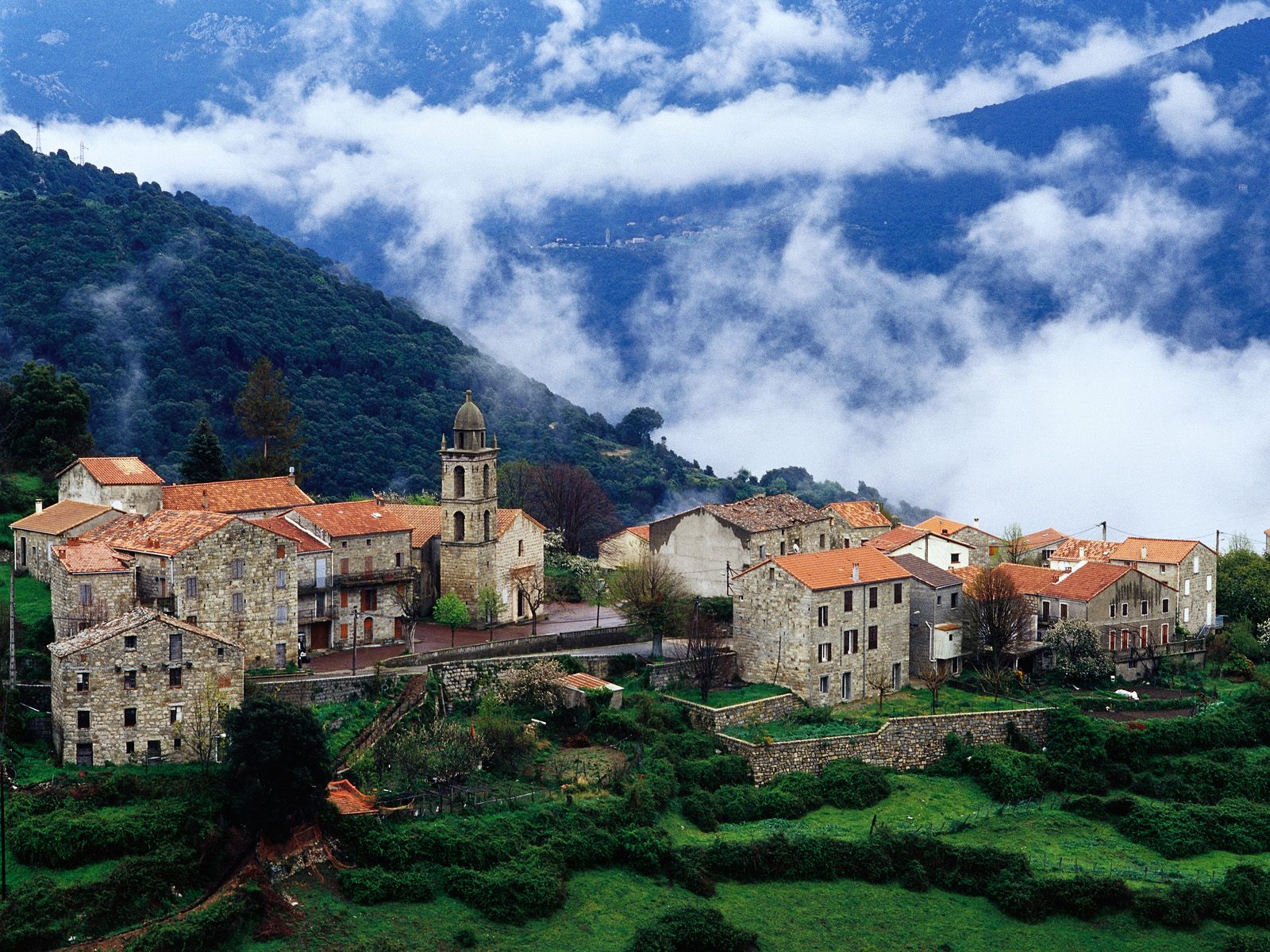 Village Corsica France Wallpapers HD Wallpapers