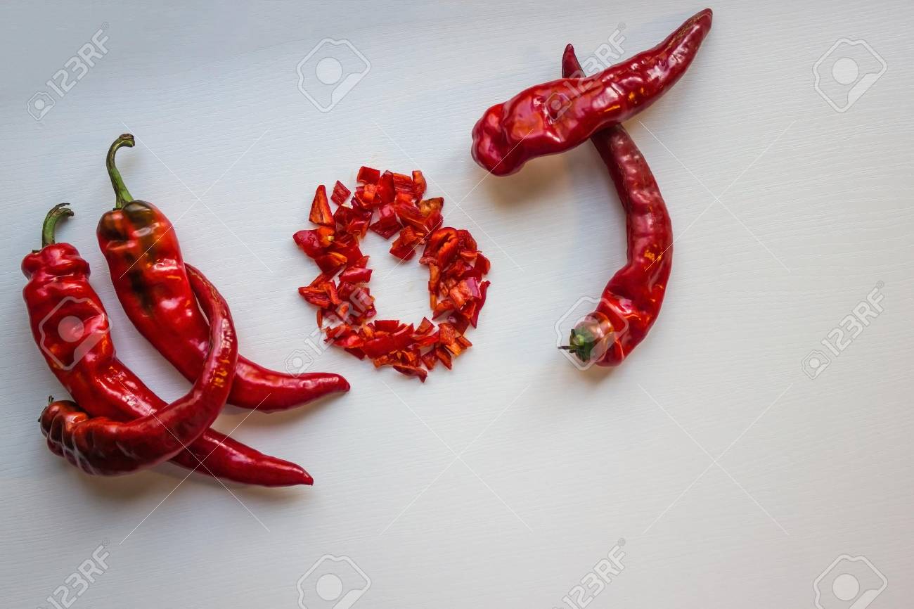 Red Hot Pepper Long Pods Spicy Taste Seasoning The Word Is