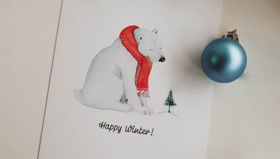 Wallpaper Card Baubles Decoration New Year