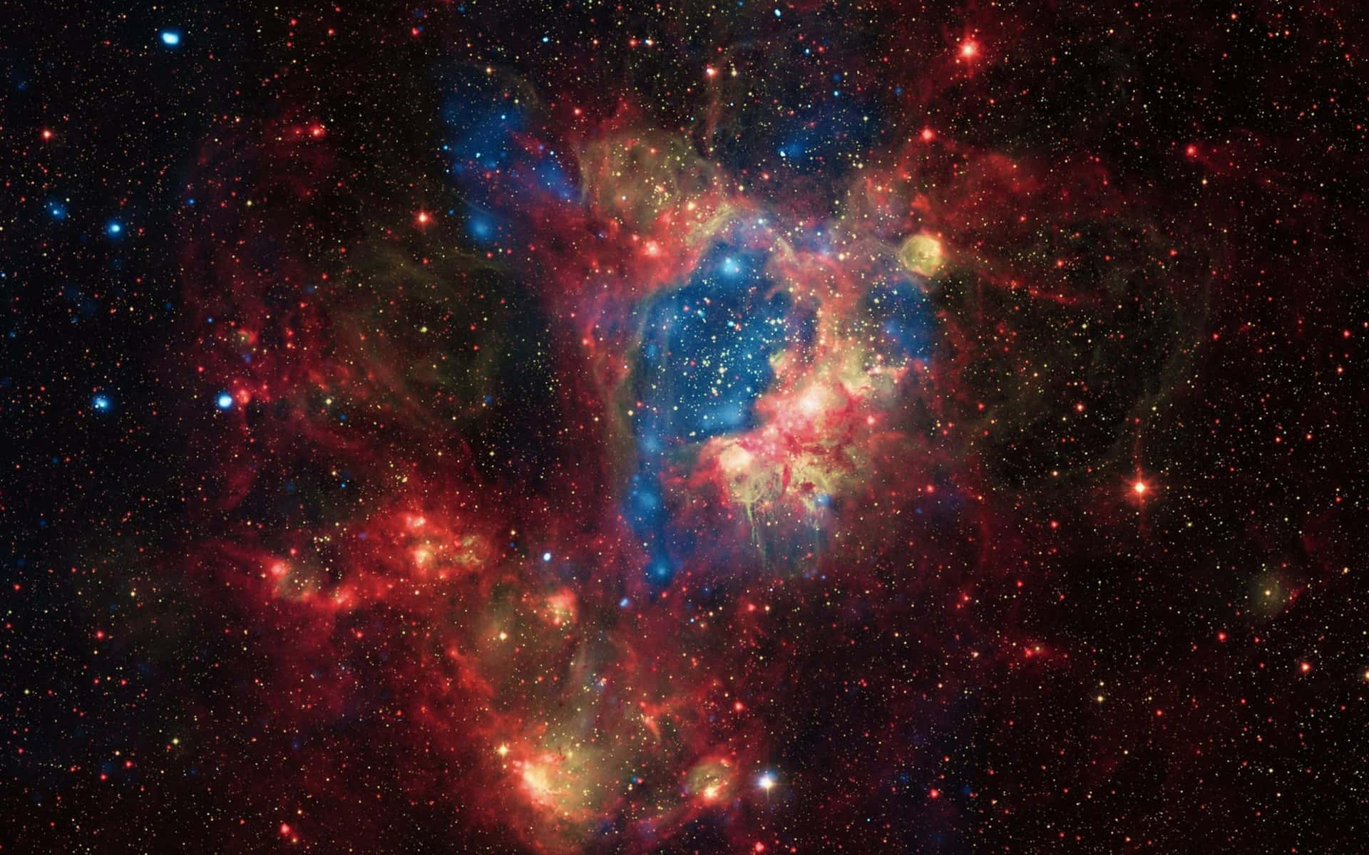 Outer Space Red 4k Wallpaper