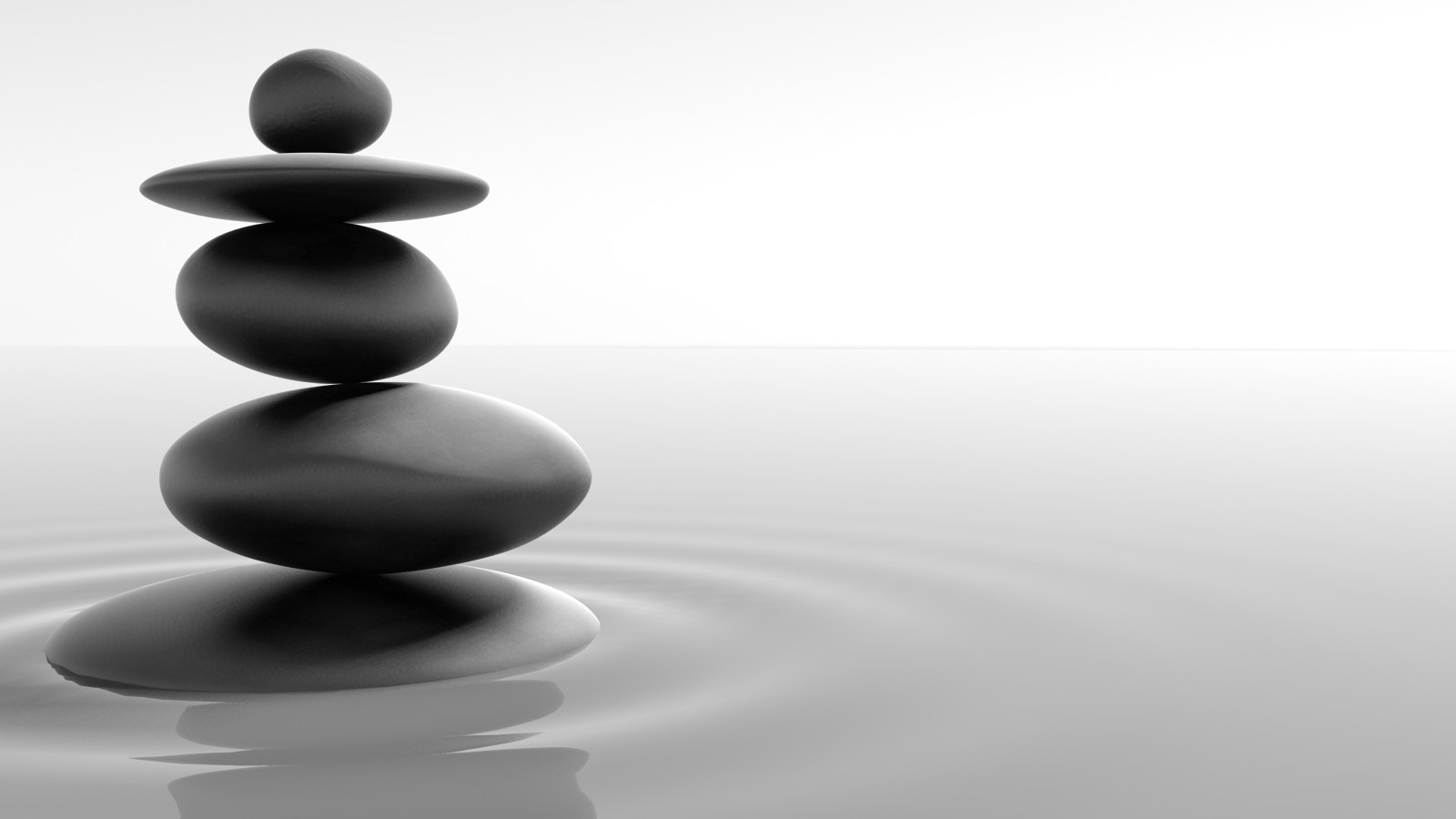 Pietre Zen In Equilibrio Tao Sfondo Schermo