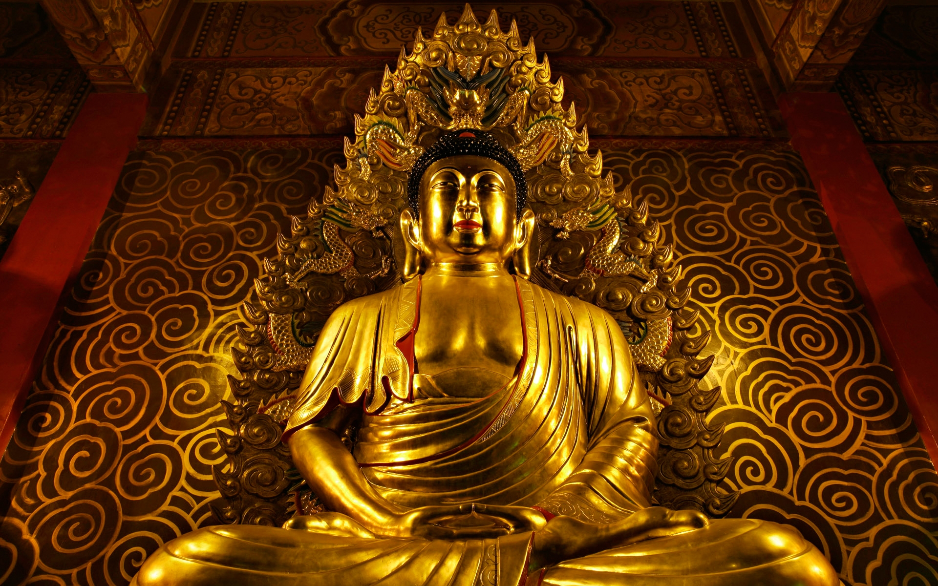 Golden Buddha Wallpaper HD Desktop
