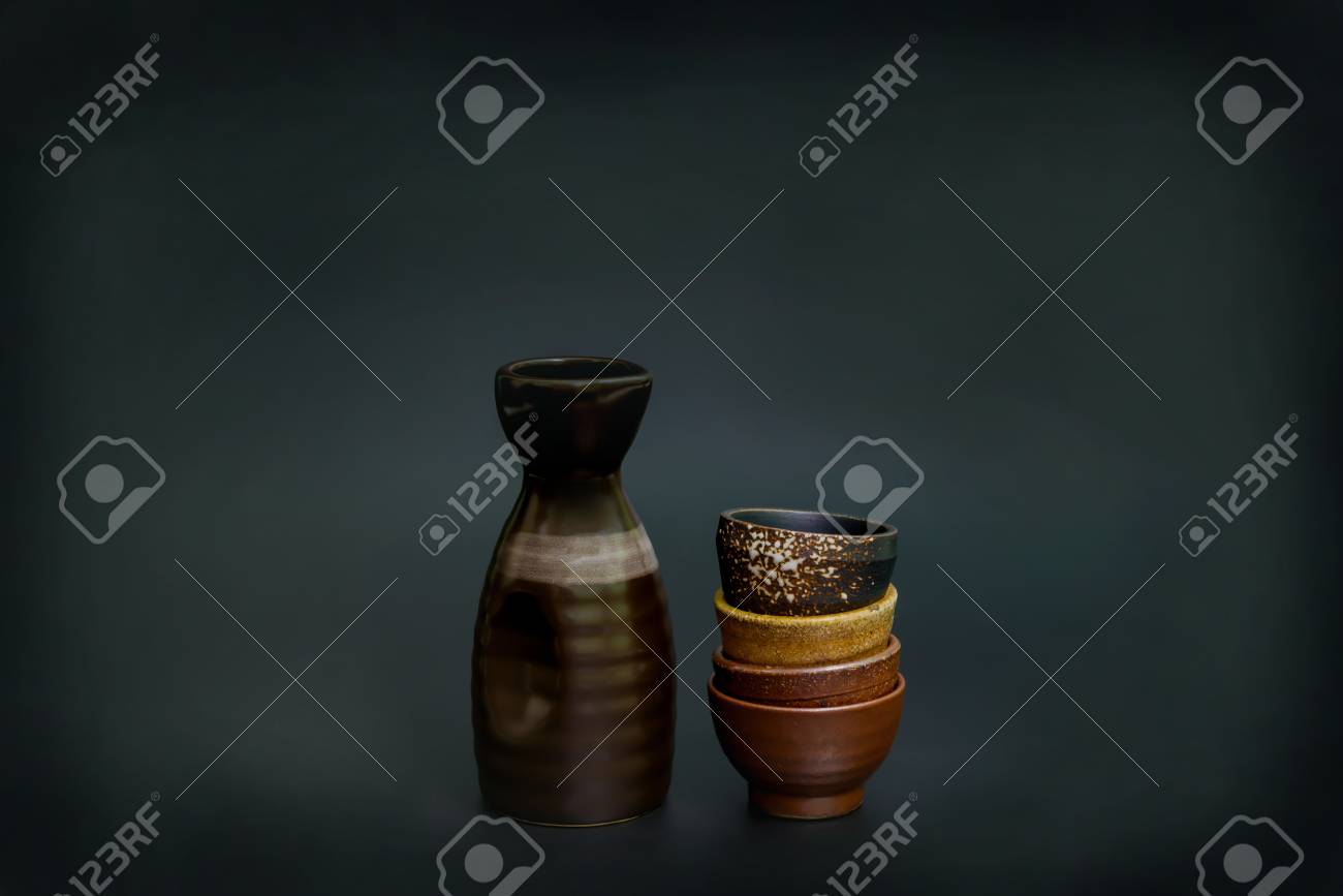 The Art Sake Cup Background Stock Photo Picture And Royalty