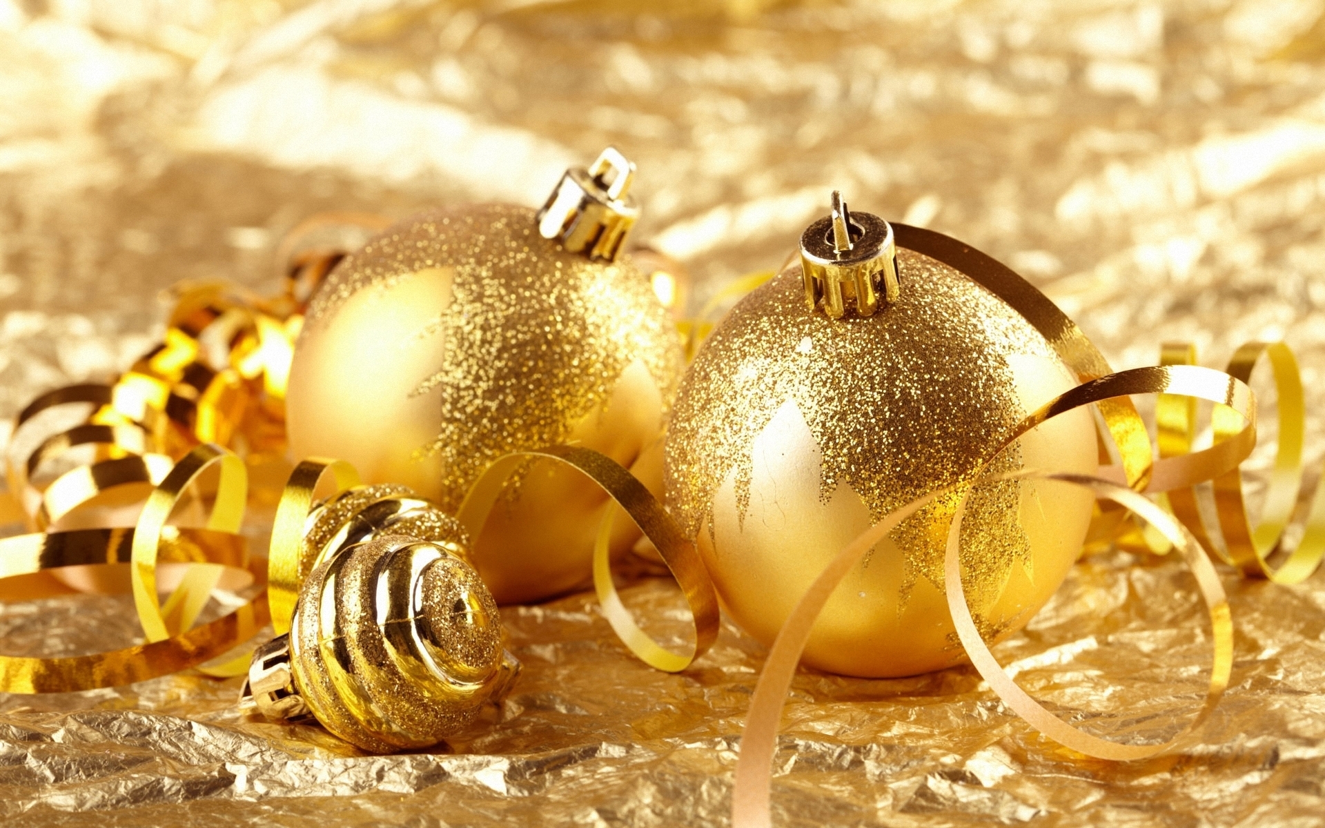 Golden Christmas ornaments   Christmas Wallpaper 22229805