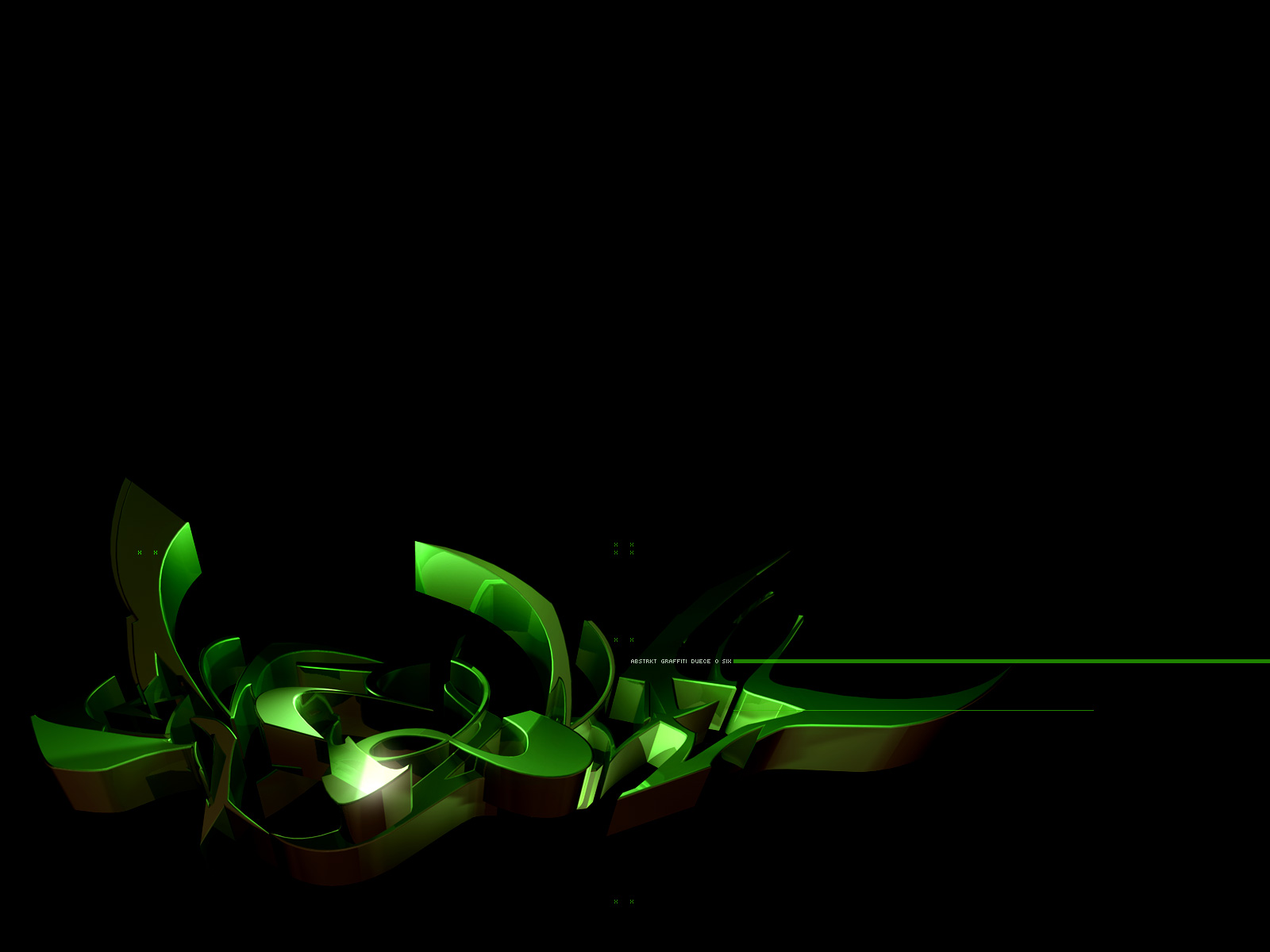 Green Black Graffiti Screensavers Pixel HD Wallpaper