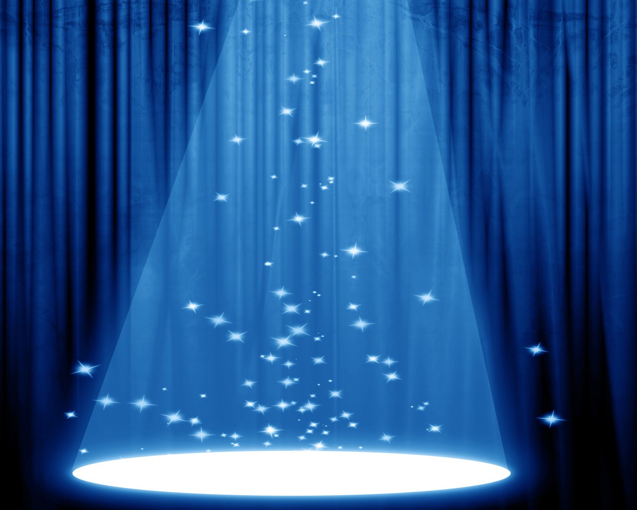 Blue Stage Lighting Ppt Background For Your