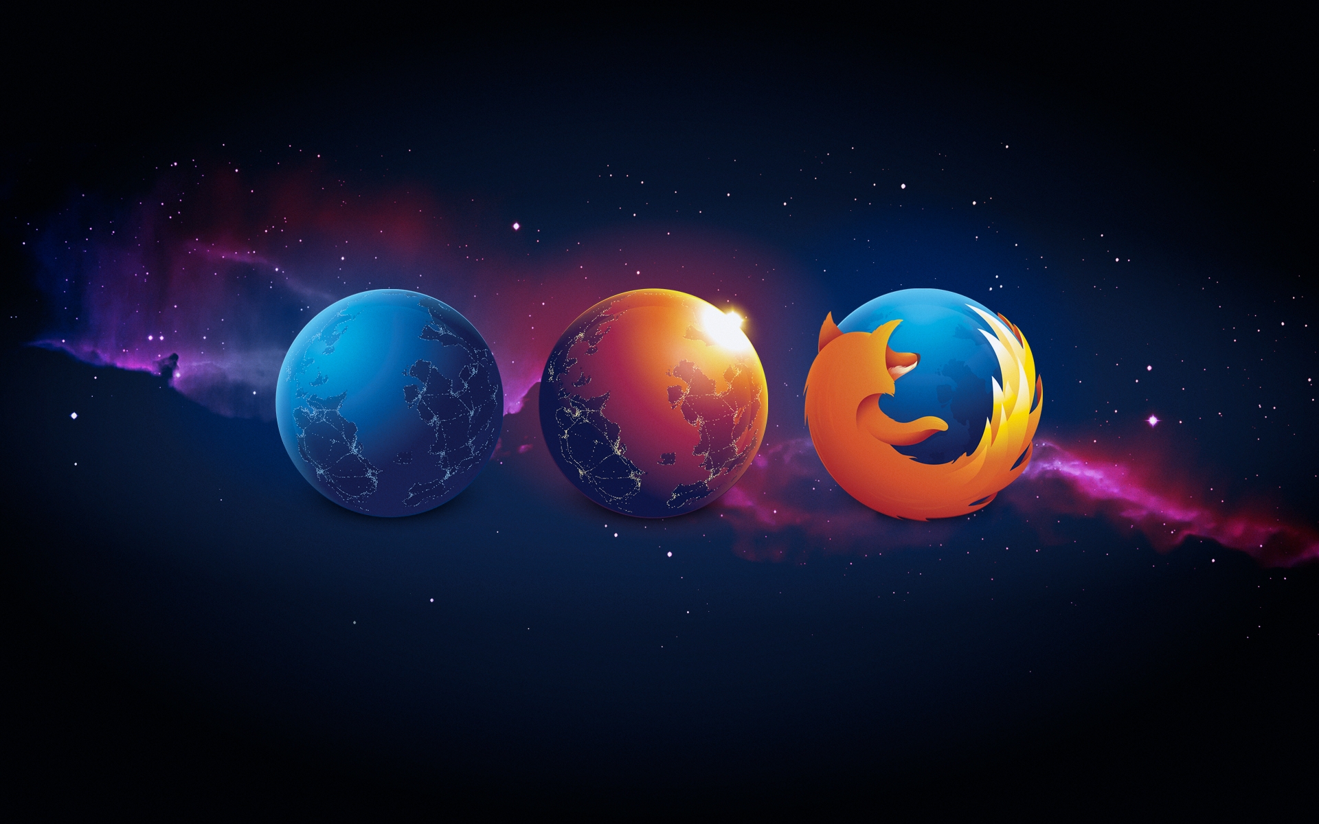 Firefox Nightly Aurora Puter Wallpaper Desktop