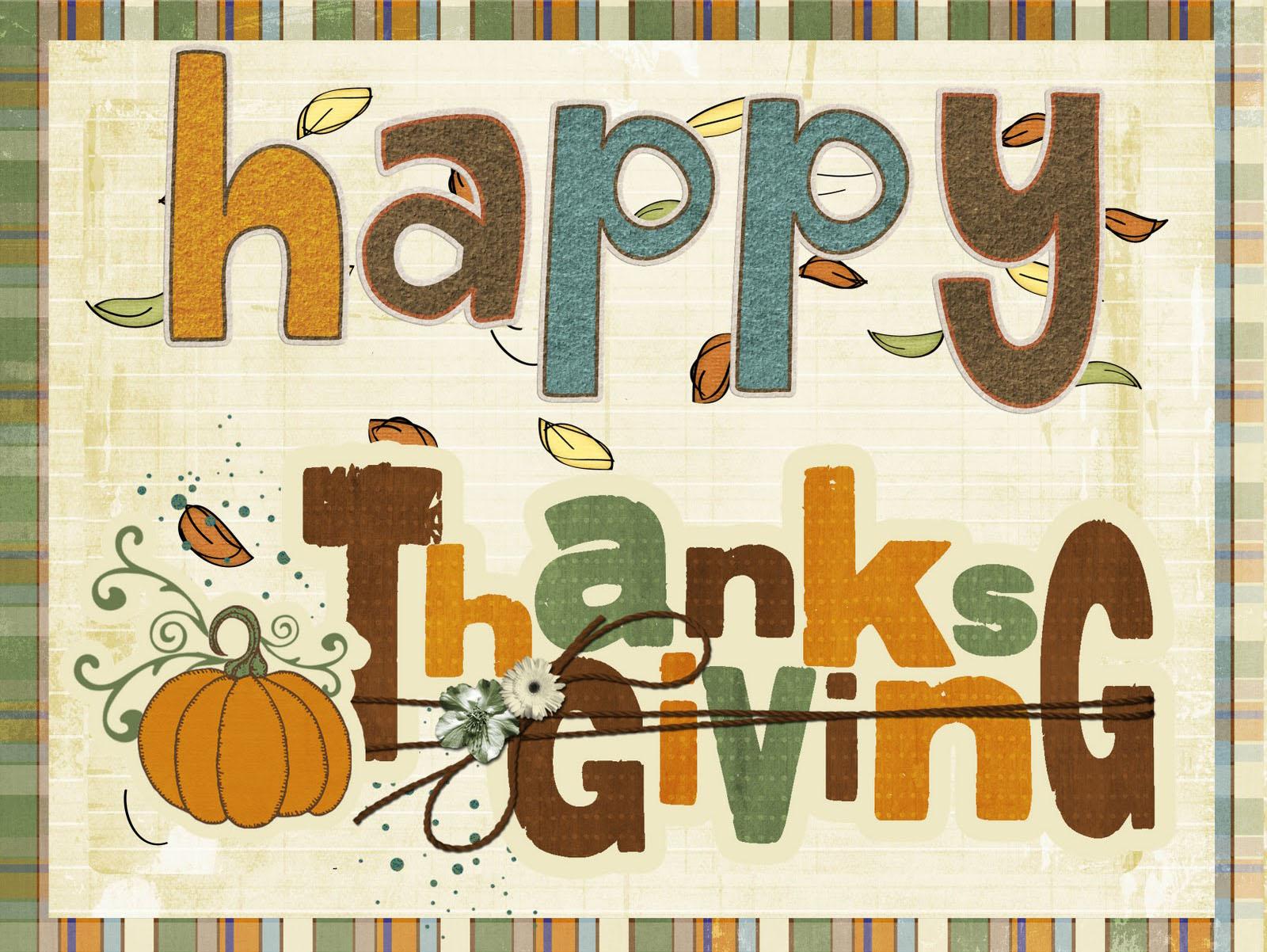 Beautiful Happy Thanksgiving Card Wallpaper HD