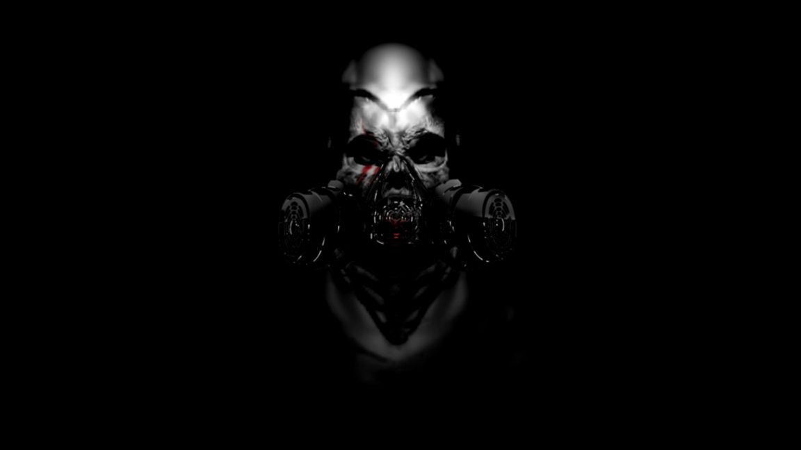Cool Skull With Gas Mask Wallpaper Gallery