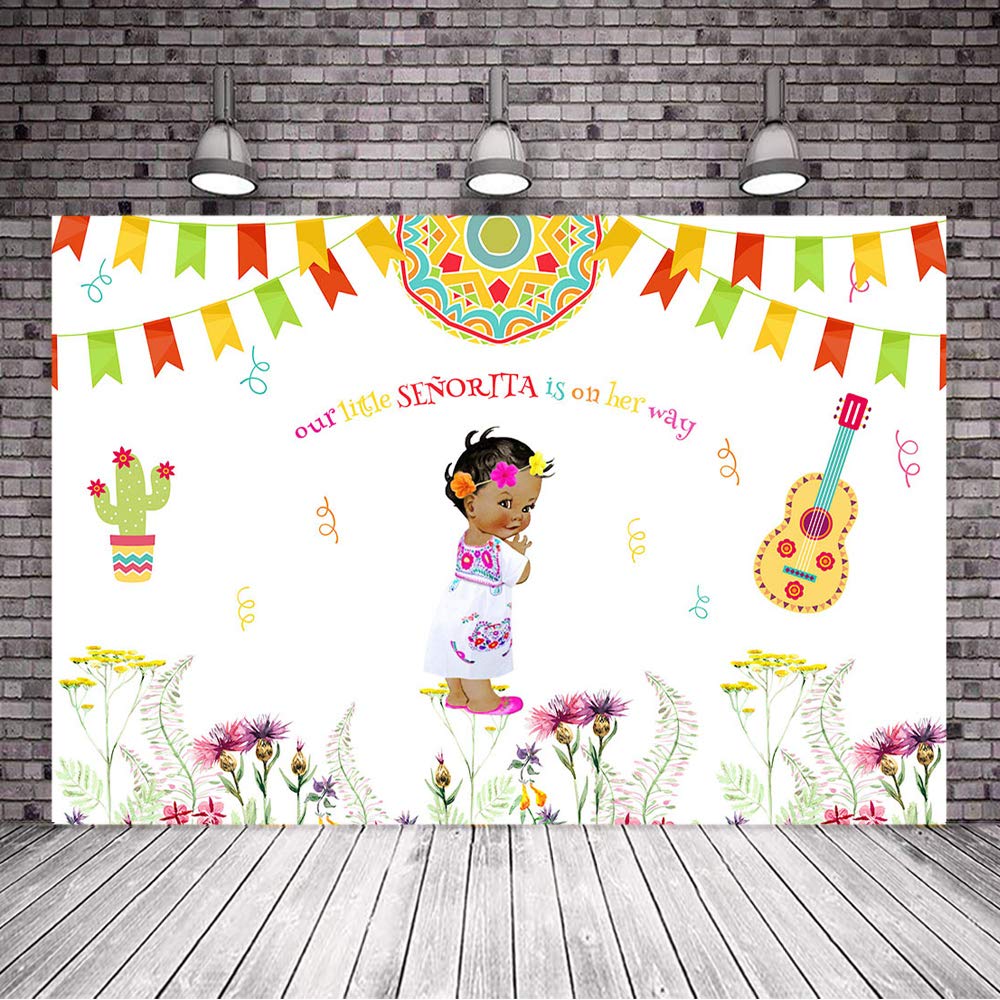 Amazon Mehofoto Mexican Baby Shower Backdrop Fiesta Little