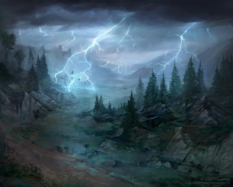 Weather Torn Valley Lord Of The Rings Tcg By Jcbarquet Scenery