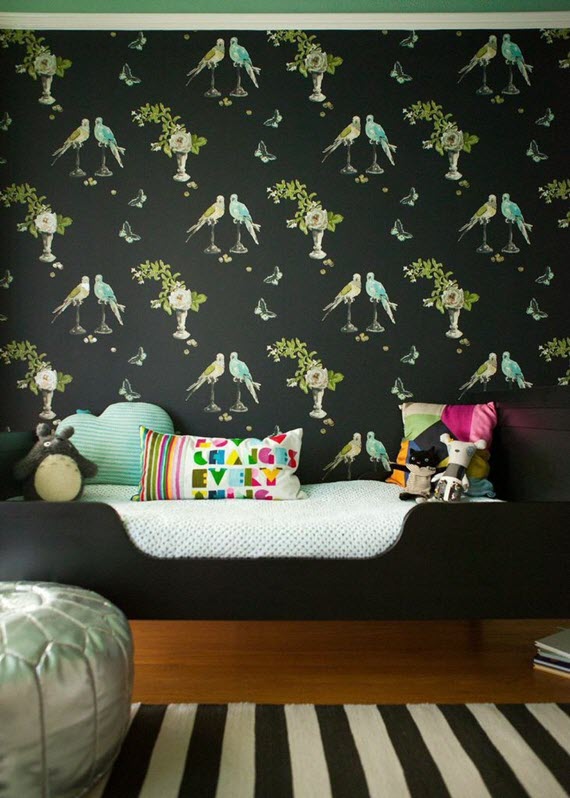 Girls Bedroom Nina Campbell Perroquet Wallpaper Simplified Bee