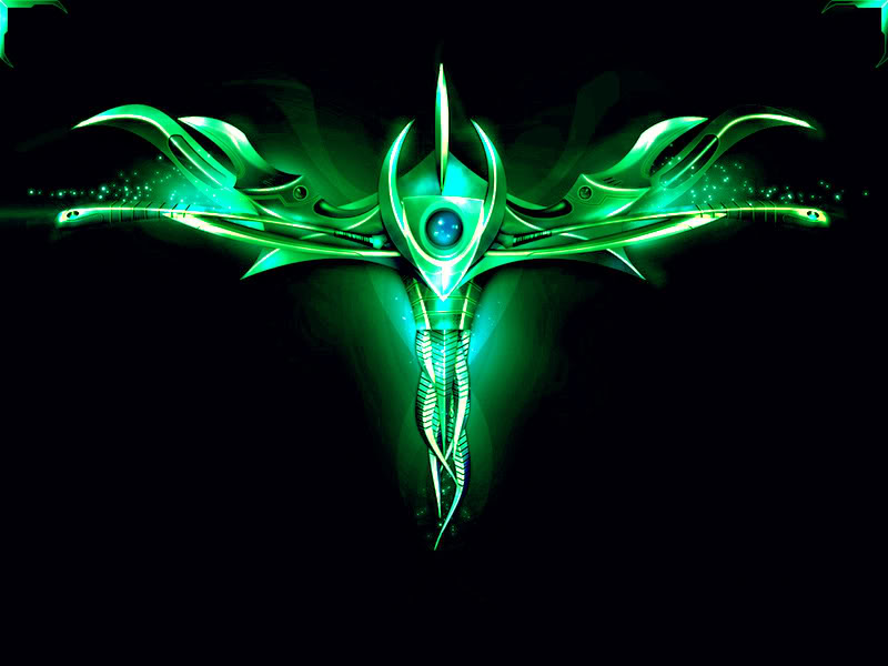 Green Dragon Heart Wallpaper Desktop Background