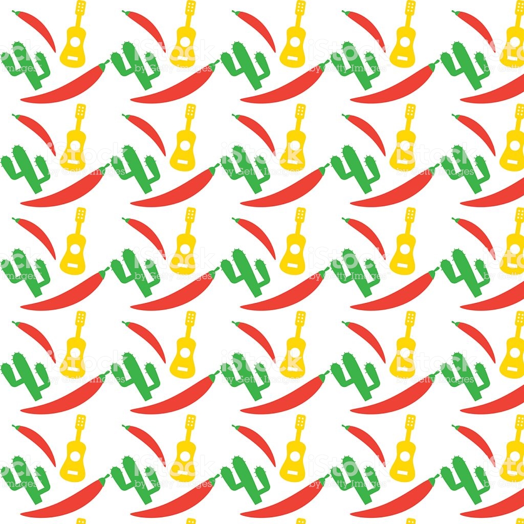 Mexican Pattern Fiesta Seamless Background Mexico Native Stock