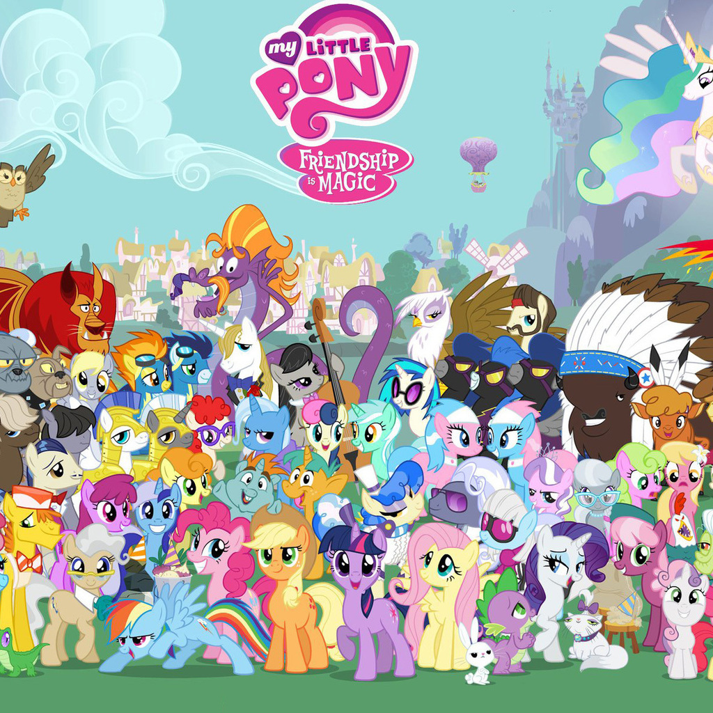 My Little Pony Cast Wallpaper For Apple iPad