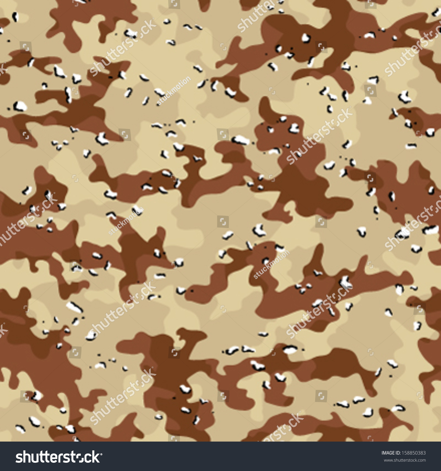 Desert Storm Camouflage Seamless Background Pattern Stock