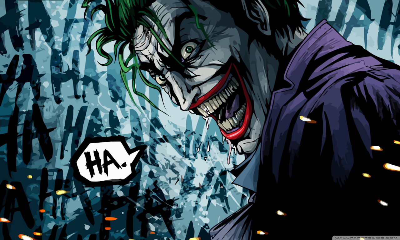 The Joker Illustration HD Desktop Wallpaper Widescreen