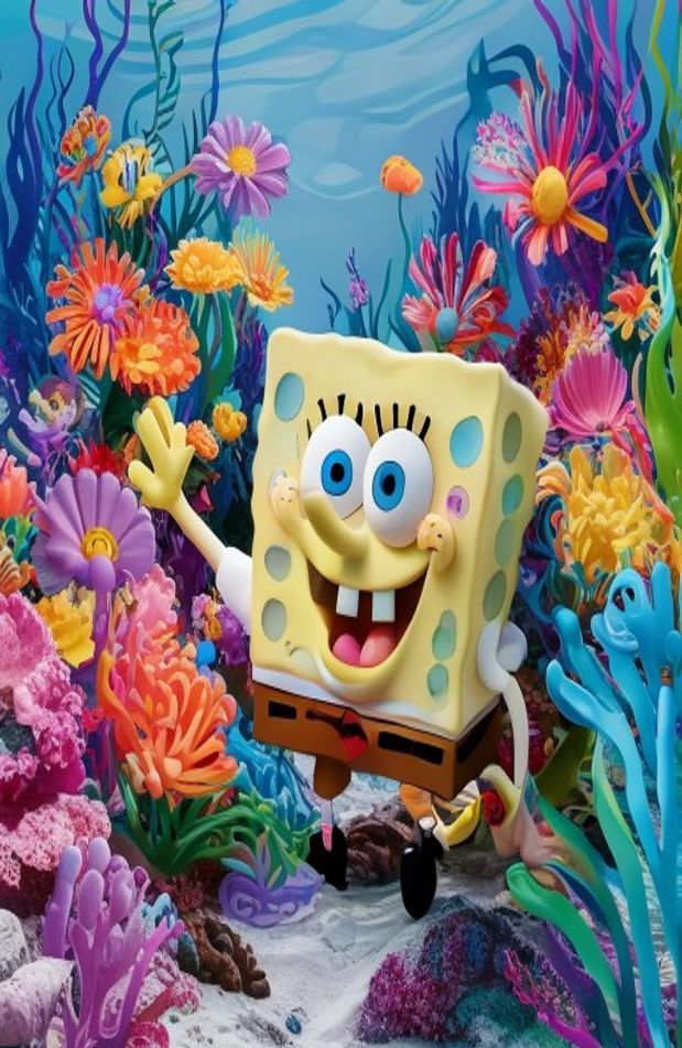 Spongebob Flower Background