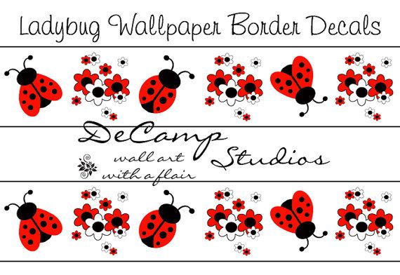 Ladybug Wallpaper Border