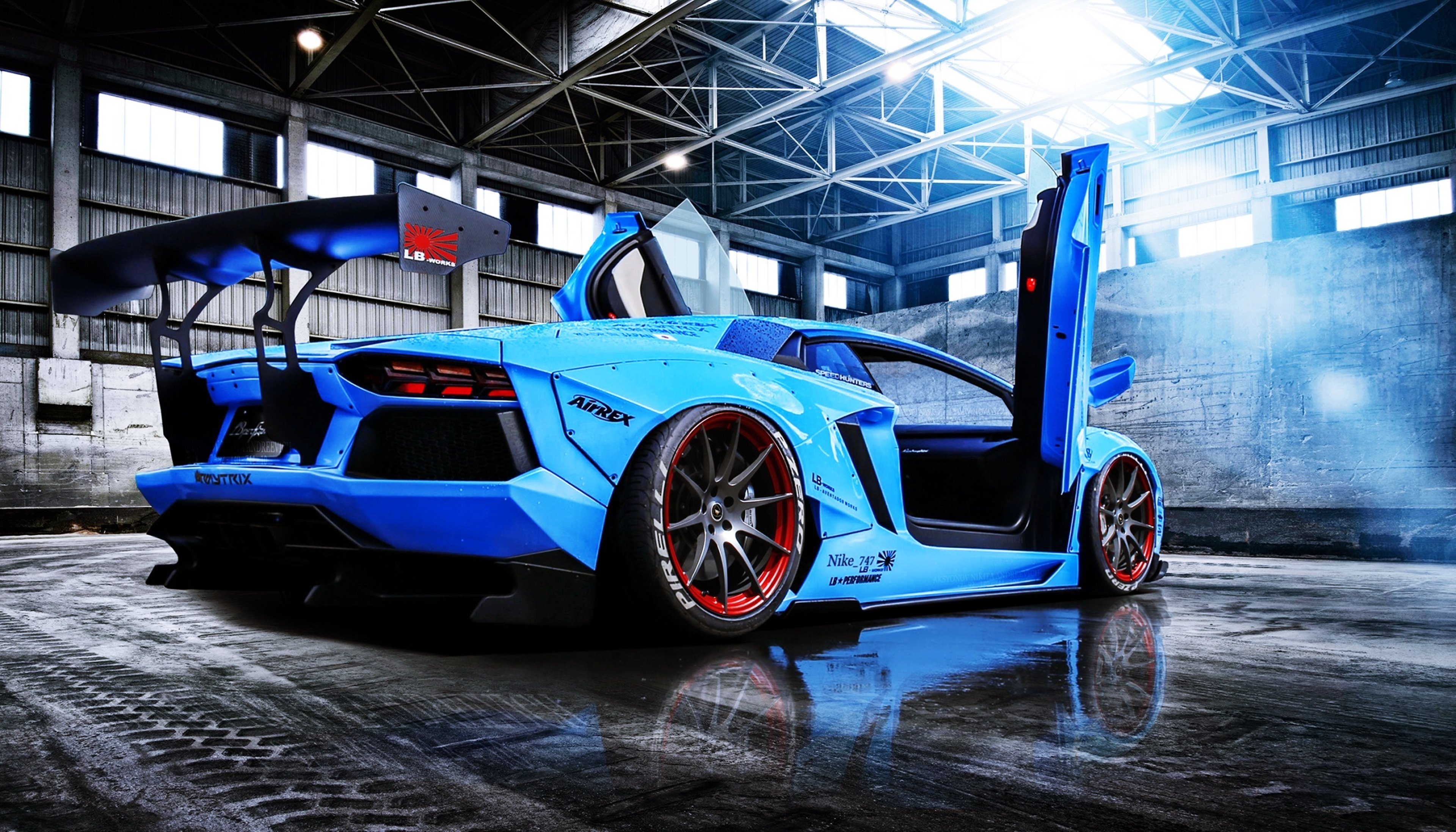 Blue Lamborghini Wallpaper