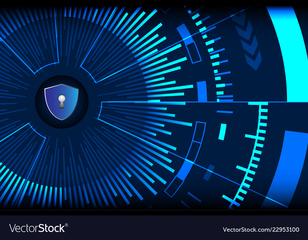Cyber security background Royalty Free Vector Image
