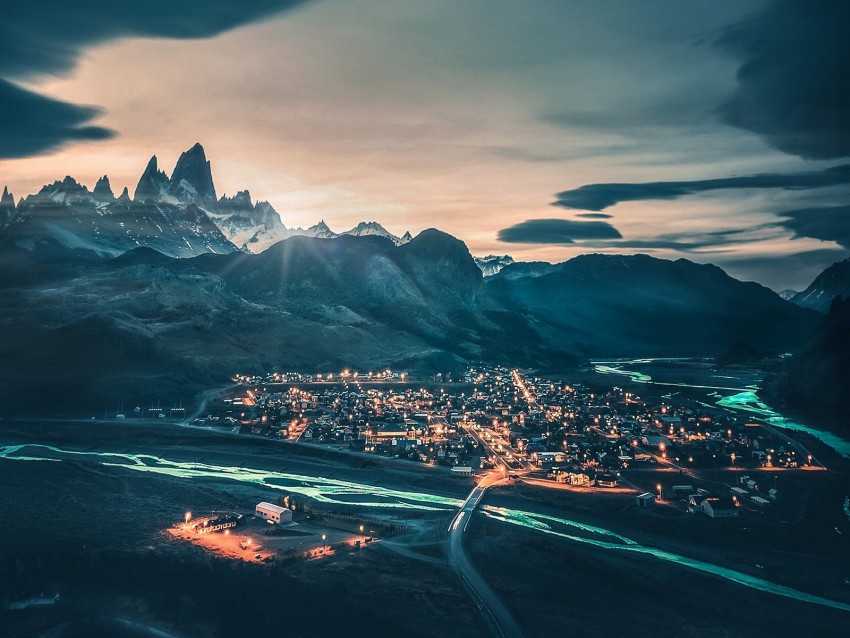 Mountains Village National Park Los Glaciares