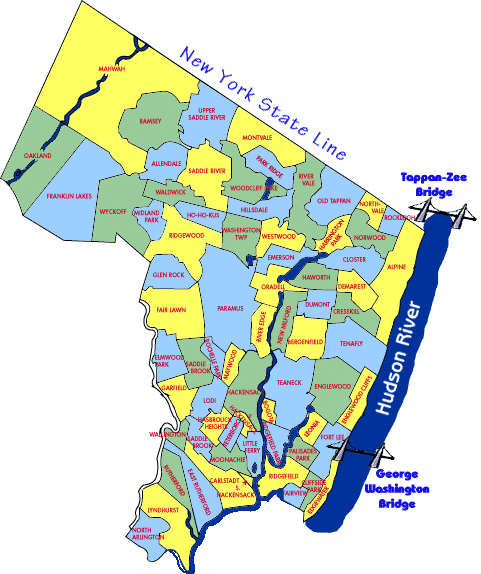 Bergen County New Jersey Map Memes