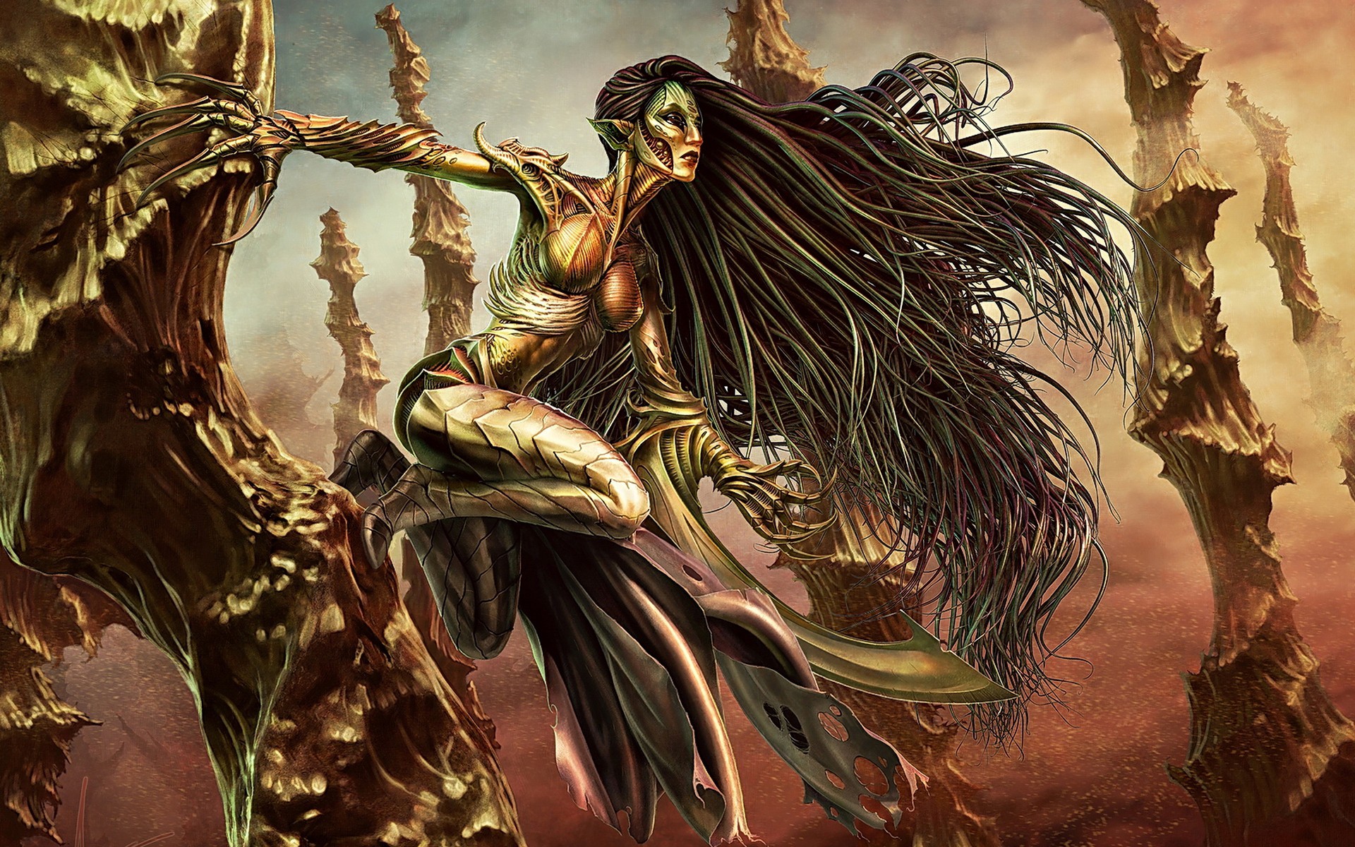 Fantasy Art Artwork Magic The Gathering Glissa Traitor