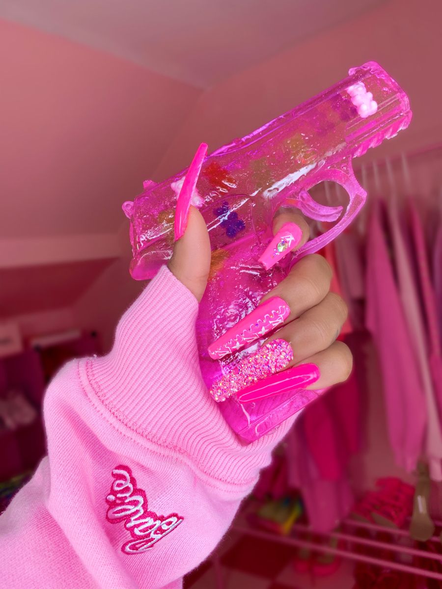 Pink Aesthetic Gun Wallpaper Uploaded By Viza