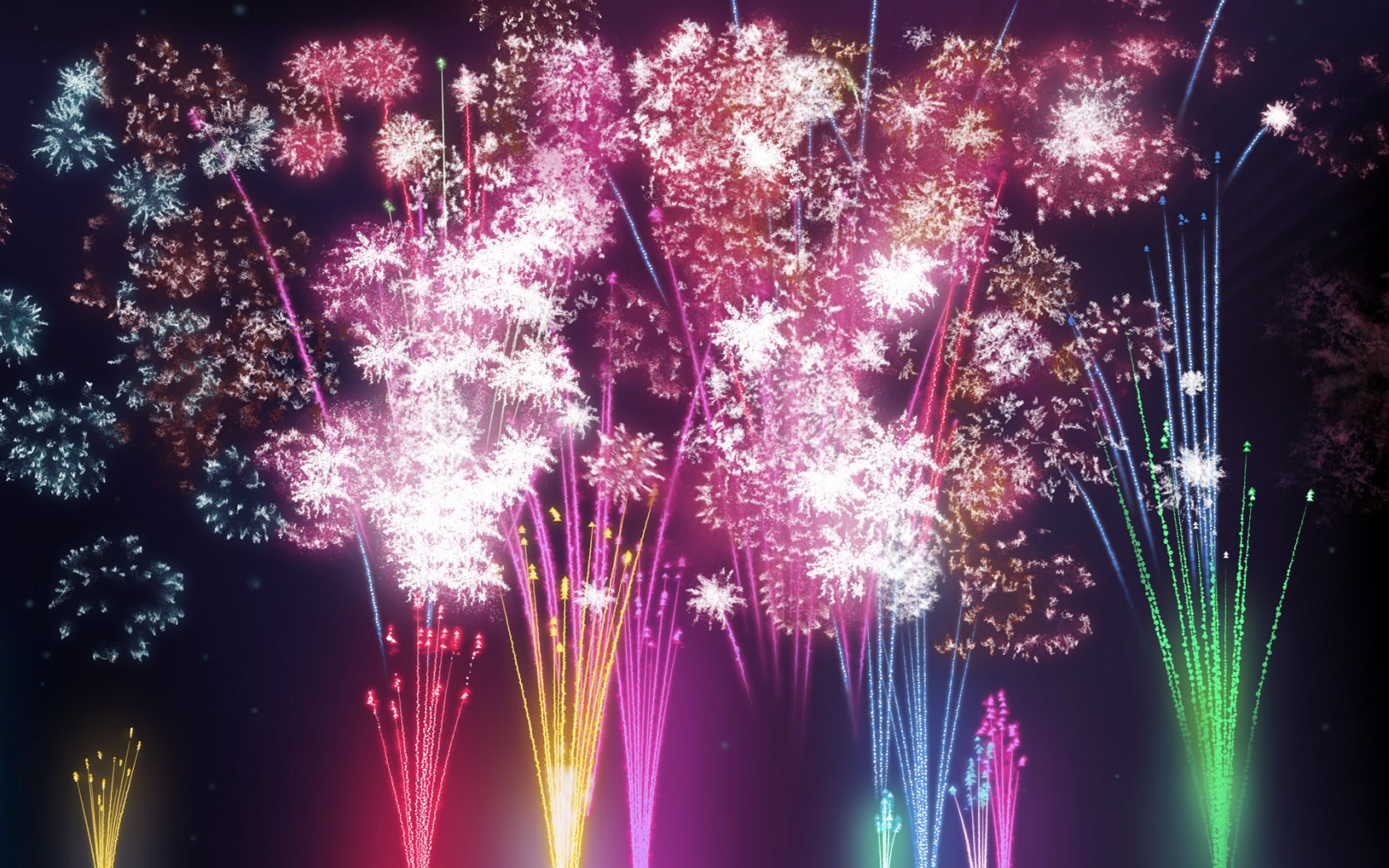 New Year Fireworks Wallpaper HD