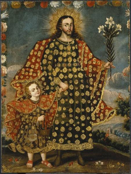 Saint Joseph And The Christ Child Late 17th Century 18th