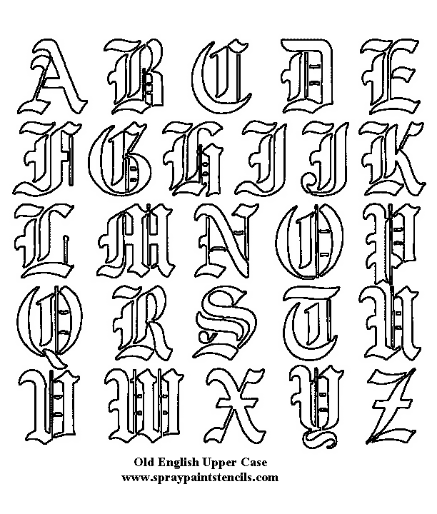 Tattoo Fonts Old English And Wallpaper Borders Image
