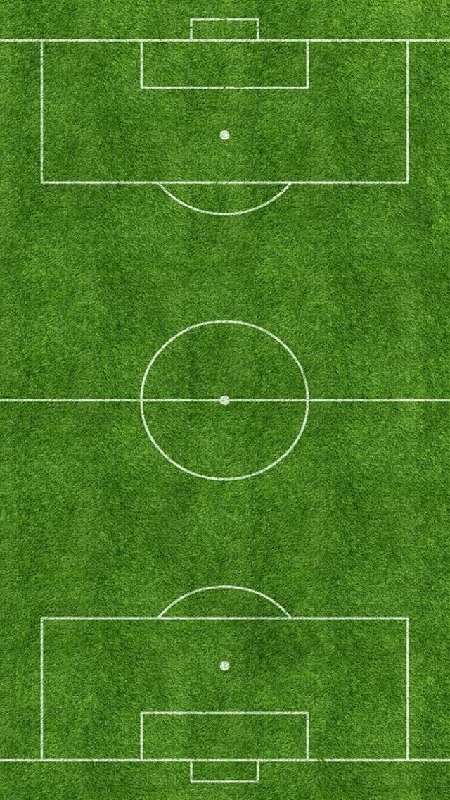 iPhone Wallpaper HD Cute Green Football Field Background