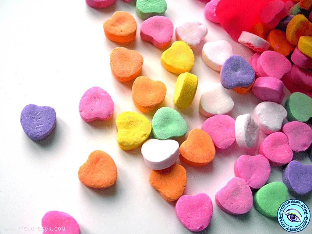 Colourful Candy Heart Picture Wallpaper In Resolution