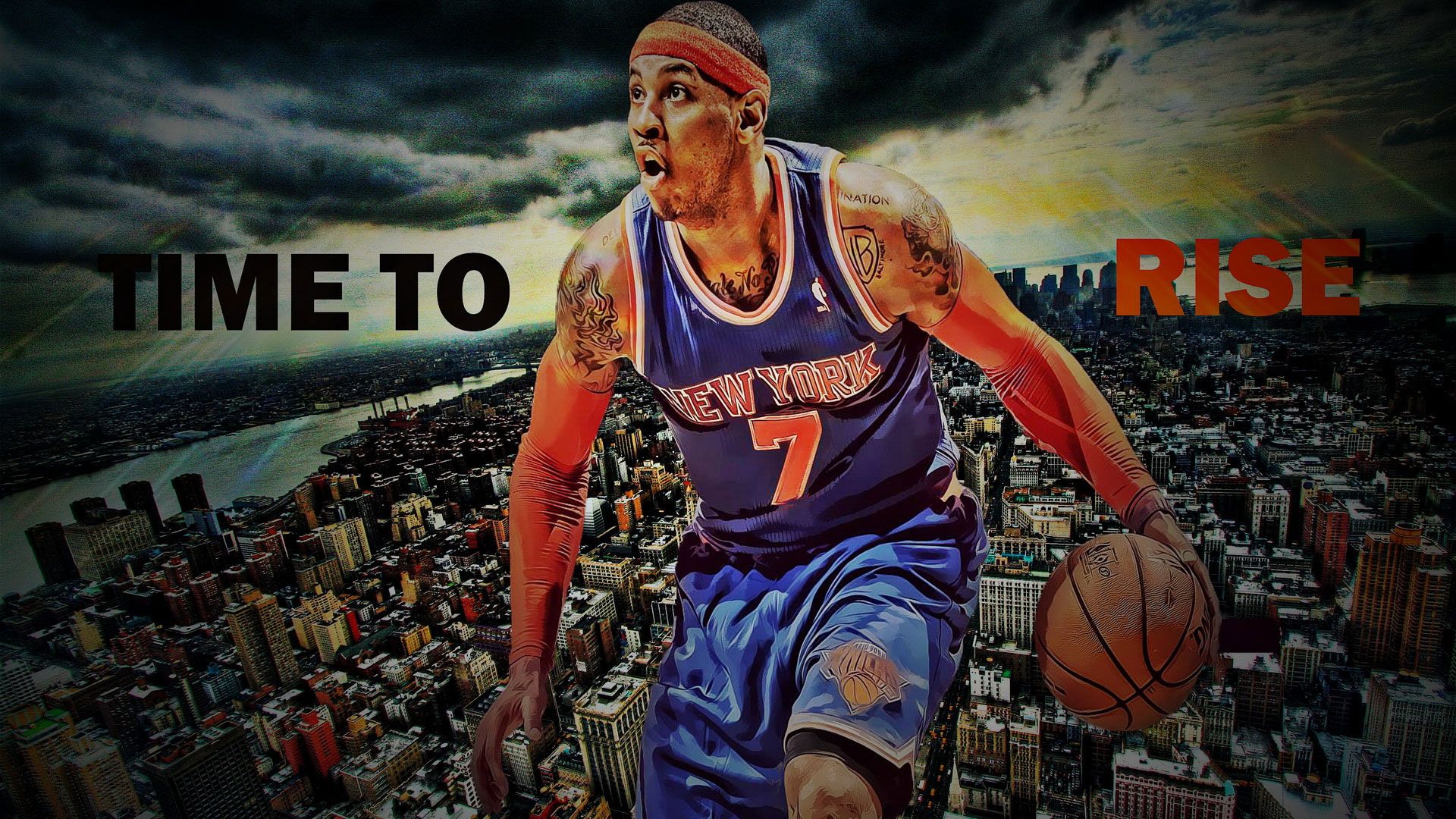 Wallpaper Carmelo Anthony Time To Rise