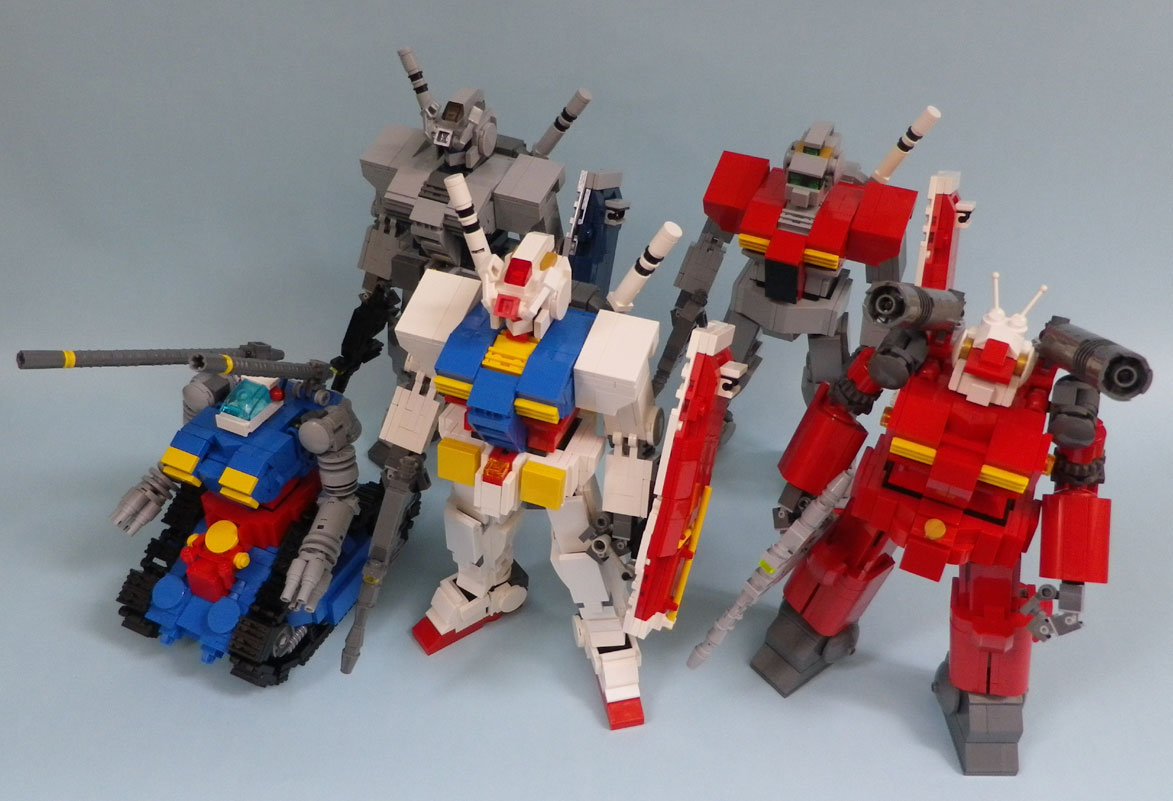 Lego Block G3 Gundam Friends Modeled By