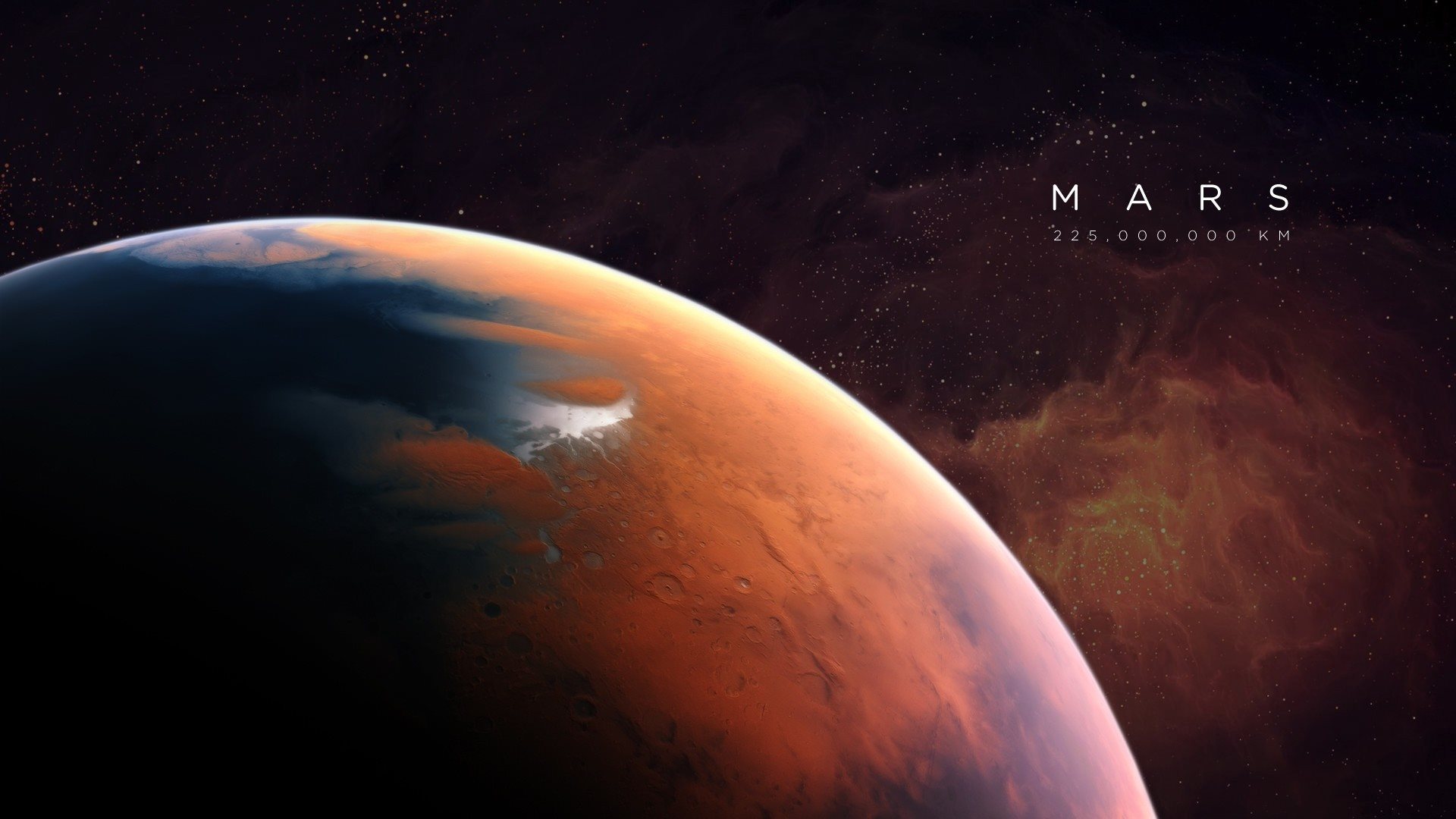 Wallpaper Pla Mars Solar System Distance To