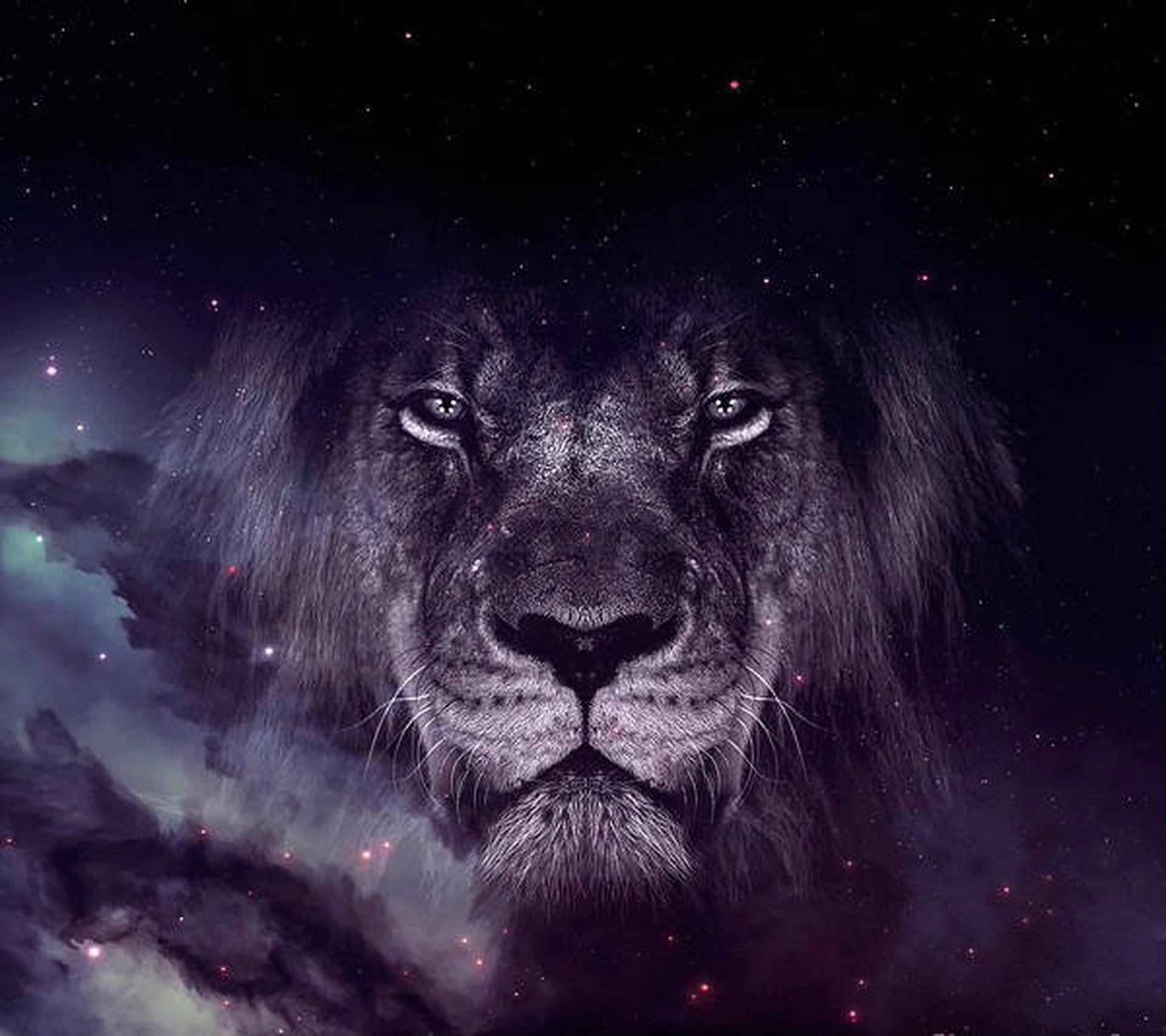 Galaxy Lion Wallpaper
