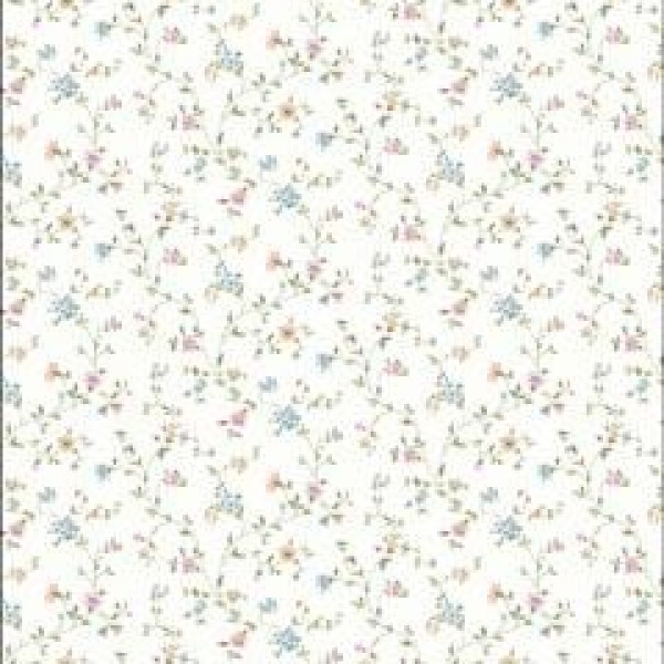 Shelby Blush Calico Floral Wallpaper Warehouse