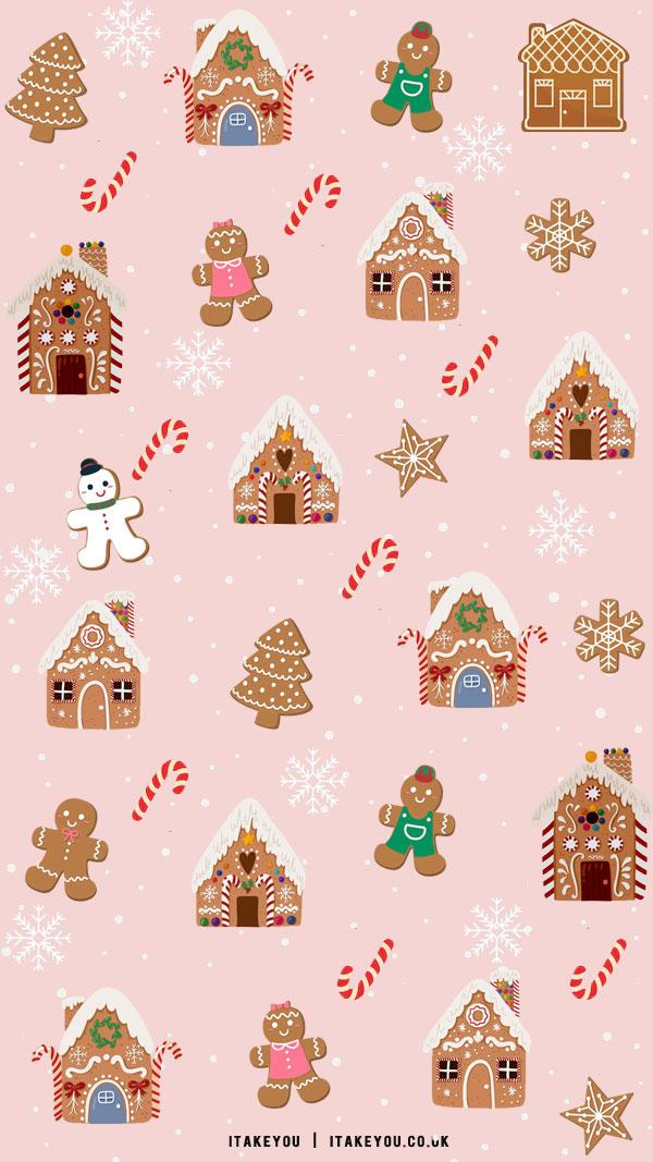Preppy Christmas Wallpaper Ideas Gingerbread I