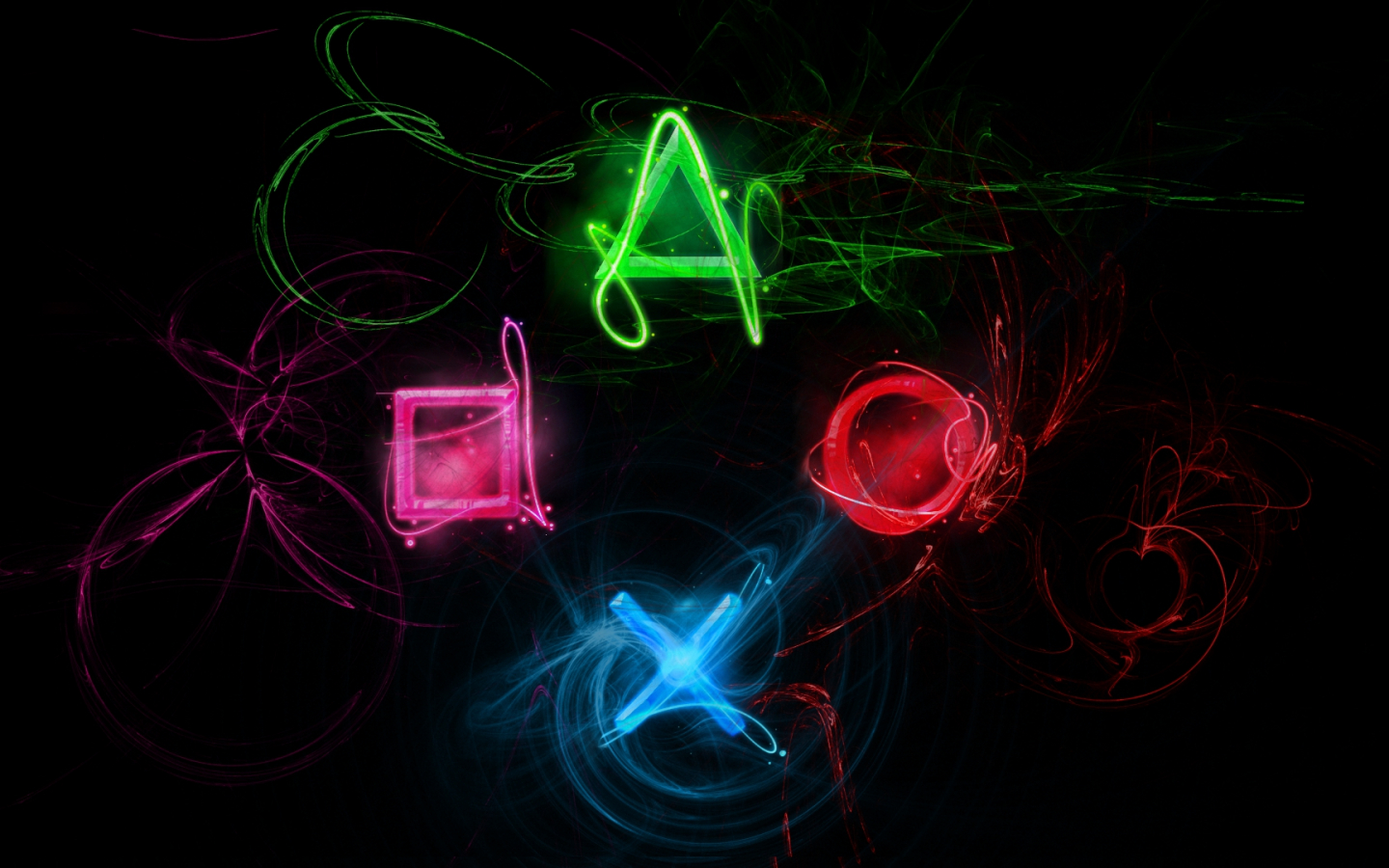 Free download PS3 symbols neon splash hd wallpaper background HD