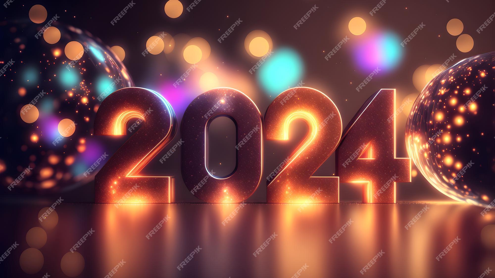 Premium Photo New Year Background Bokeh Light And The Letters