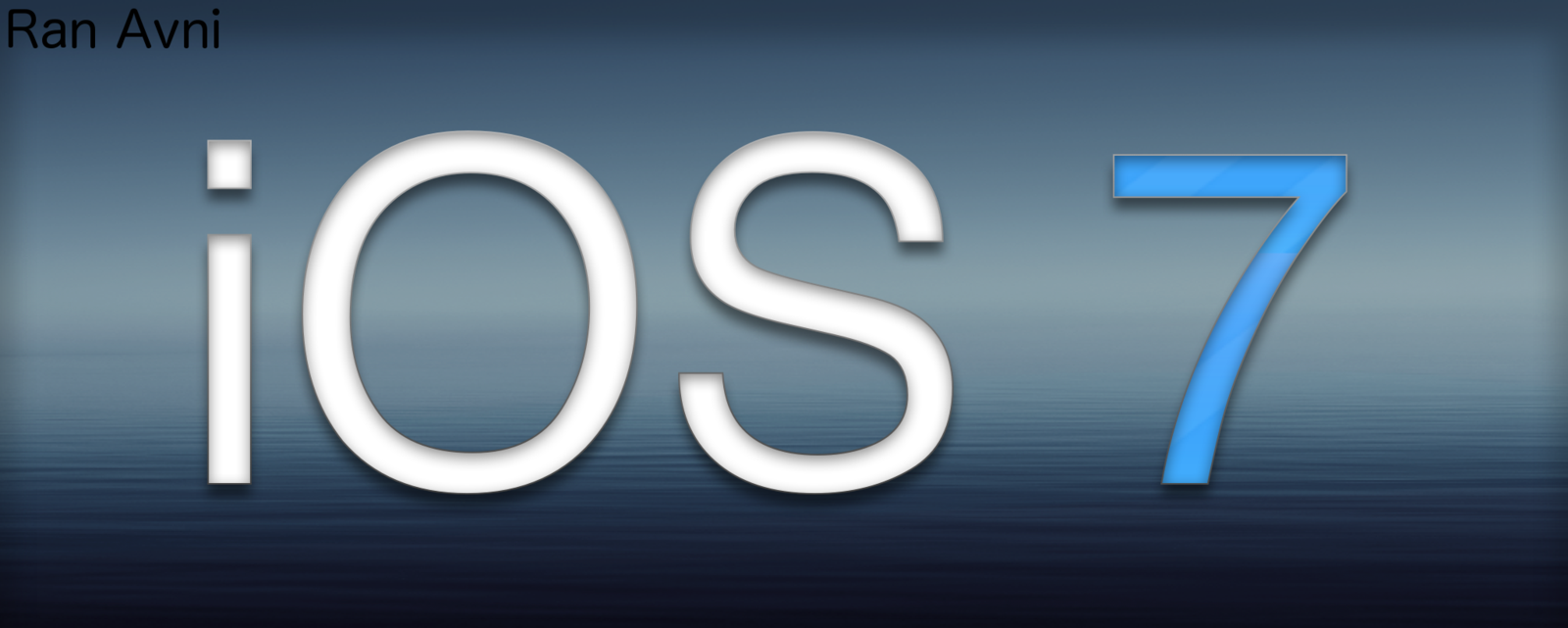 Ios Logo With Wave Background By 987741ful