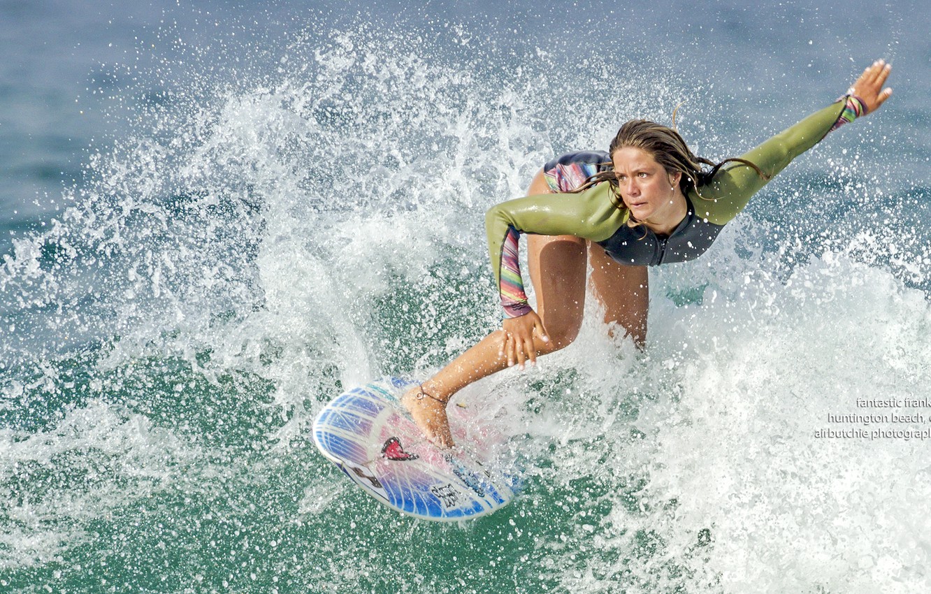 Wallpaper woman water surf suit neuprene images for desktop