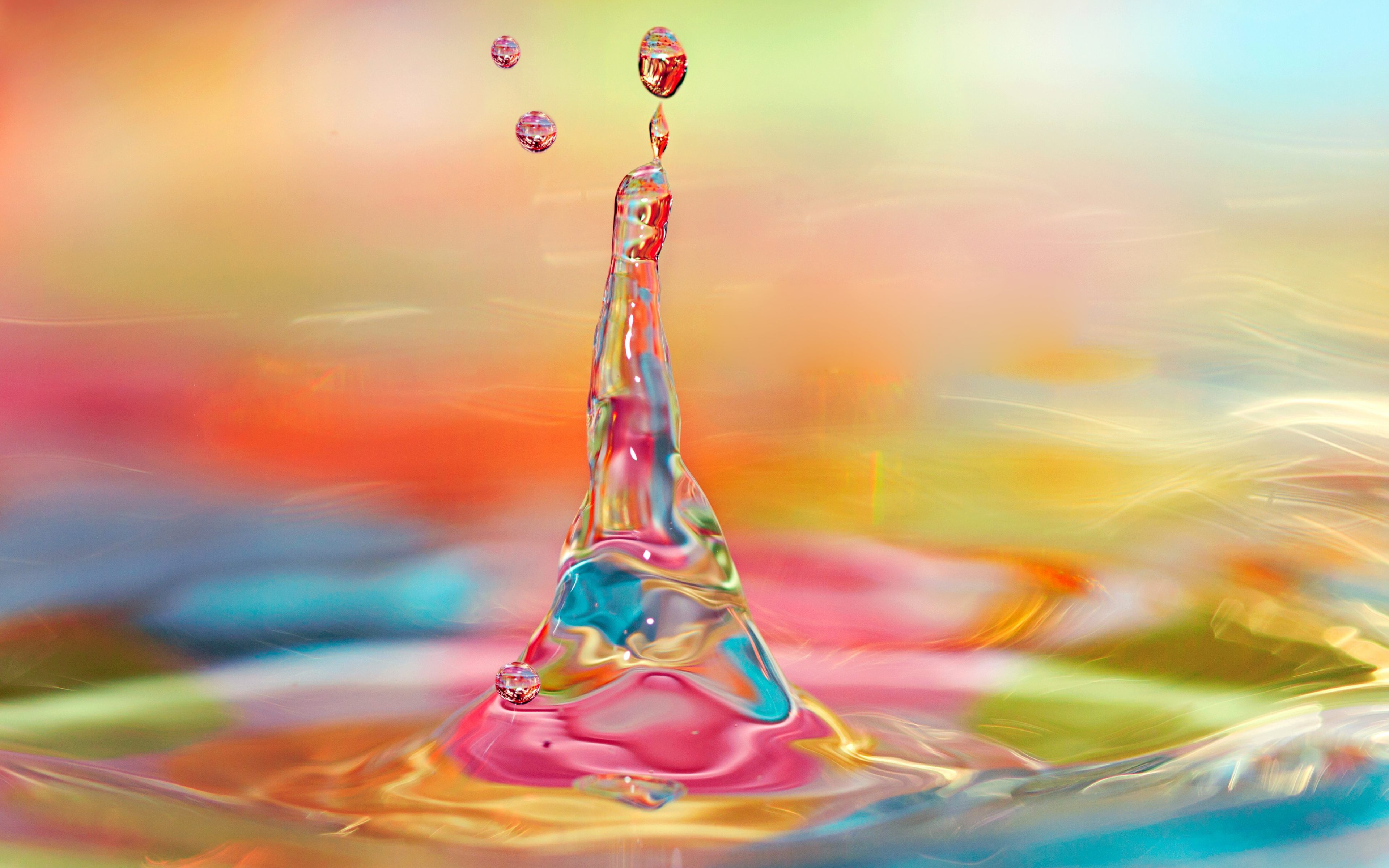Colorful water art   colorful background 4k UHD wallpaper