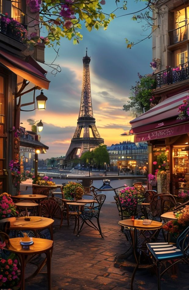 Paris Cafe Wallpaper