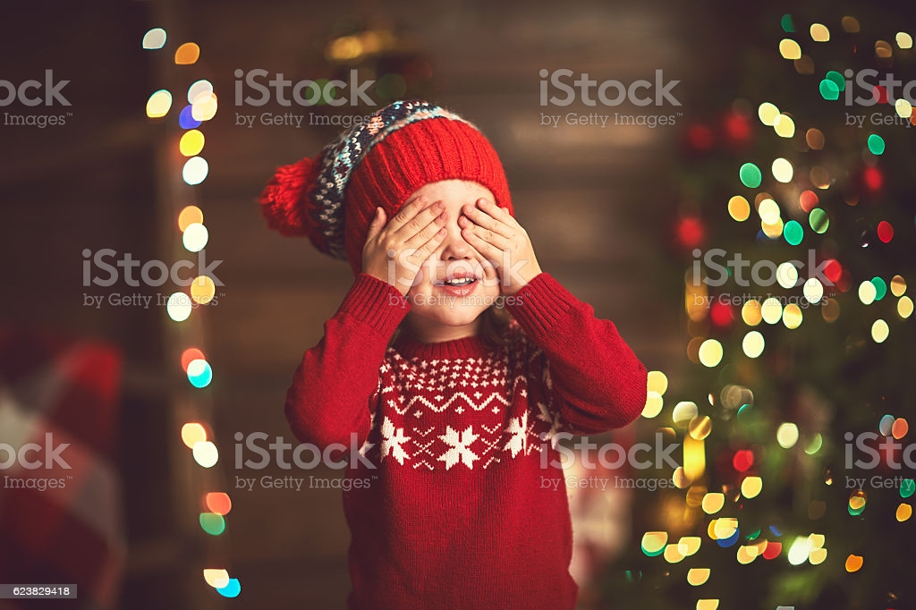 Free download Little Girl In Anticipation Of A Christmas Miracle And